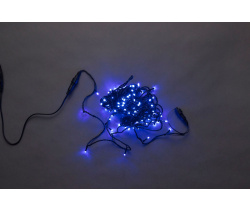 LED-PLS-100-10M-240V-B/BL-W/O, синяя / черный провод, соединяемая (без силового шнура)