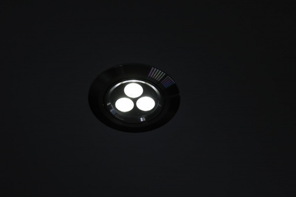 G-TH103-6300K,LEDсвет.встр.повор.круг 3LED CREE/1W фото 2