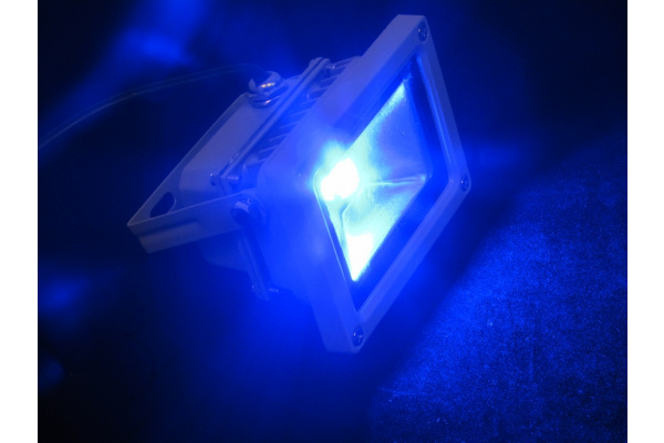 G-DТ110-30-B new LED прожектор синий,1LED-10W,220V фото 1