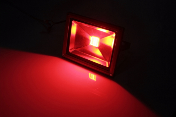 G-DТ120-29-R new LED прожектор красный,1LED-20W,220V фото 1