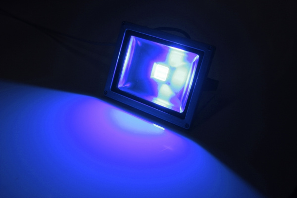 G-DТ120-29-B new LED прожектор синий,1LED-20W,220V фото 1