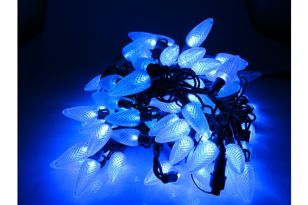 LED-PL-C9-8-G-220V-18-B, 20м, 96 LED синий  фото 1