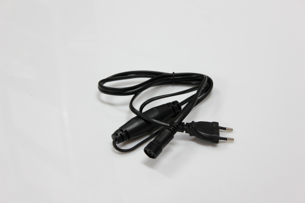 Силовой шнур для гирлянд (LED PLS/ LED PLS FLASH) черный фото 1