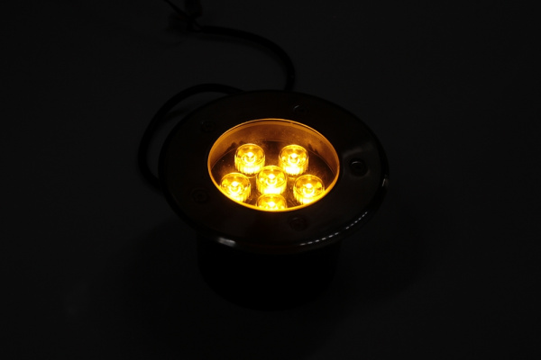 G-MD100-Y грунтовой LED-свет желтый D150, 6W, 12V фото 2