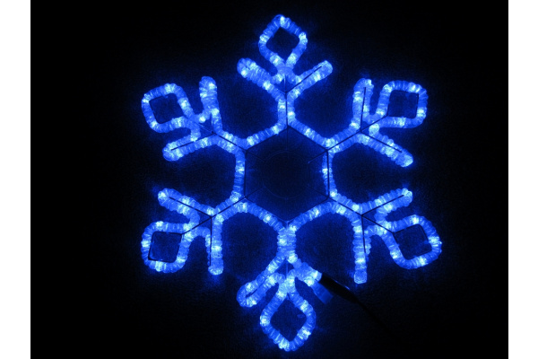 LED-XM(FR)-2D-CK022-B-24'' Blue Снежинка 60.5х52см фото 1