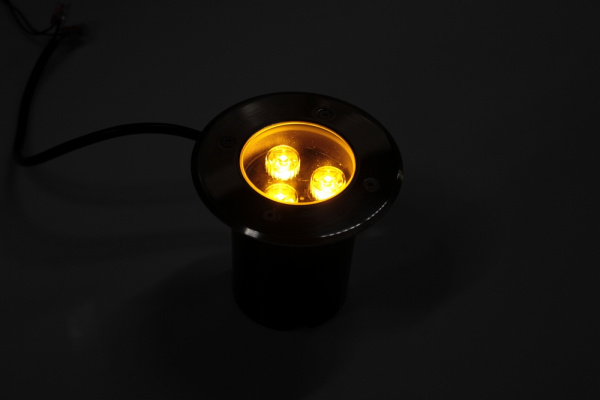 G-MD106-Y грунтовой LED-свет желтый D120, 3W, 12V фото 2