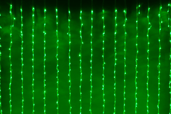 LED-XP-1344-230V Green Световой дождь 2,4х3,6м фото 1