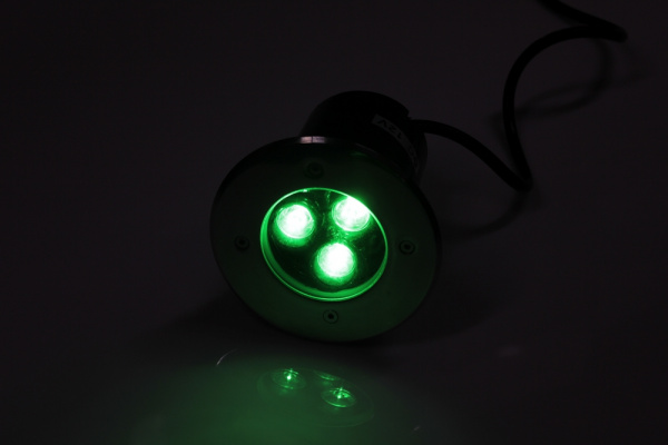 G-MD106-G грунтовой LED-свет зеленый D120, 3W, 12V фото 1