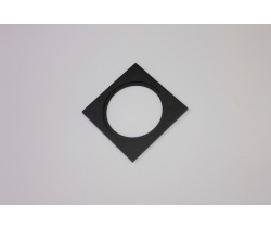 Декоративная одинарная рамка (черная) под светильник серии ROUND-IN-02