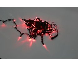 LED-PLR-200-20M-240V-R/BL-W/O Светодиодная гирлянда фиксинг 20м IP65 240V, красные LED/провод каучук
