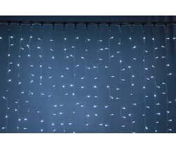 LED- PL-3720-240V-2*3M-W/С  белые светодиоды/прозрачный провод. Световой занавес 2*3м. Neo-Neon