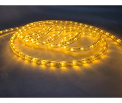 2026 LED-DL-2W-100M-1M-24V-YELLOW (H) дюралайт, фиксинг, желтый, 24V, D13мм, 36LED/метр, IP54,