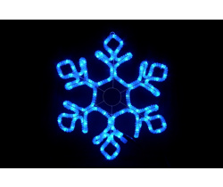 LED-XM(FR)-2D-CK012-B-30'' Снежинка синяя 79х69см