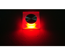 FL55SH-SP  RED LED свет. квадр, встр. в стену 1*1W