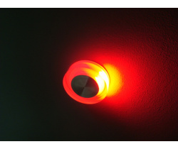 FL55SH-RD RED  LED свет. круг, встр. в стену 1*1W