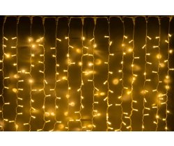 LED- PLS-1920-240V-2*1,5М-WW/WH  белые теплые светодиоды/белый провод. Занавес 2*1.5м. Neo-Neon