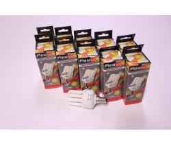 O/W 10шт. Лампа энергосберегающая Flesi U 11W Mini 6U 220V GM6U E14 11W 4100K 10шт/упак