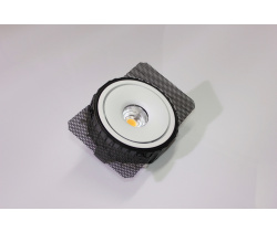 Потолочный врезной светильник ROUND-IN-03-WH-WW (теплый белый свет, белый корпус) 