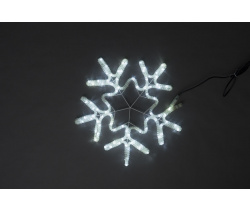 LED-XM-(FR)-2D-CK006-С-W-F(W)  White Снежинка 56х57см, 230V, Flash