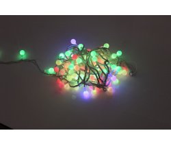 LED-PLR-100-15M-25MM-240V-RGB/WH -W/O (SLOW) LED гирлянда 15м, 240V, IP65, RGB LED/Шарик 2,5см
