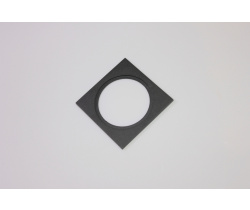 Декоративная одинарная рамка (черная) под светильник серии ROUND-IN-01