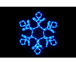 LED-XM(FR)-2D-CK022-B-30'' Blue Снежинка 79х69см
