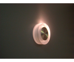 FL55SH-RD WW LED свет. круг, встраив. в стену 1*1W