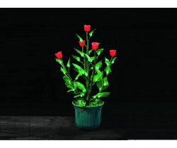 IMD-008 LED Куст розы в горшке,0,6 м., кр.