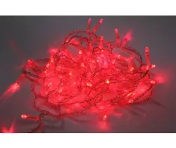 LED-PLS-100-10M-24V-R/C-W/O, красный/прозрачн. провод, соединяемая (без силового шнура) С КОЛПАЧКОМ
