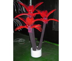 COL-3 LED Пальма кокосовая тройная , красная