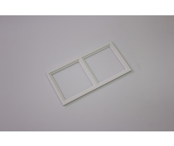 Декоративная двойная рамка (белая) под светильник серии SQUARE-IN-01