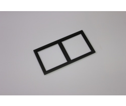 Декоративная двойная рамка (черная) под светильник серии SQUARE-IN-01