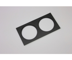 Декоративная двойная рамка (черная) под светильник серии ROUND-IN-01