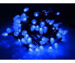 LED-PL-C7-8-G-220V-18-B Светодиодная гирлянда 20м, 240V, синие LED/насадка Шишки 3,5х2см. Neo-Neon