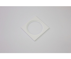 Декоративная одинарная рамка (белая) под светильник серии ROUND-IN-01