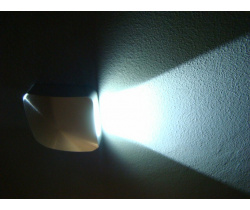 FL55YJ-S СW LED свет. квадрат, встр. в стену 1*1W