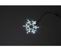 LED-XM-(FR)-2D-CK003-A-W  White Снежинка 30х25.5см, 230V, NEW!