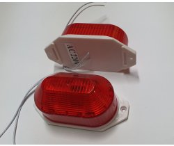 NEW2024 LED лампа-вспышка накладная, красная (60 вспышек в минуту)