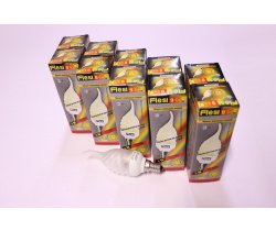 O/W 10шт. Лампа энергосберегающая Flesi candle 9W FTF E14 2700K 10шт/упак.
