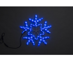 LED-XM-(FR)-2D-CK006-С-B Снежинка синяя 56х57см, 230V, NEW!