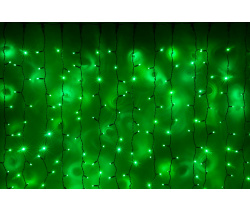 LED- PLS-3720-240V-2*3М-G/BL (зеленые светодиоды/черн пр)
