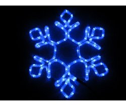 LED-XM(FR)-2D-CK022-B-24'' Blue Снежинка 60.5х52см