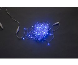 LED-PLS-100-10M-24V-B/C-W/O, синий/прозрачный провод, соединяемая (без силового шнура) 24Вольта