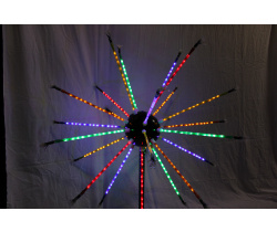 Светодиодный мини-фейерверк LED-EM-003-12V-II-02-M, 0,8*1м.
