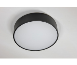 Потолочный накладной светильник ROUND-OUT-04-BL-WW (теплый белый свет, черный корпус) D260