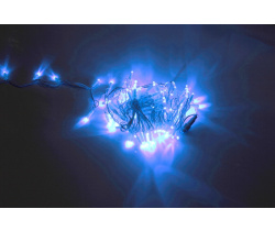 LED-PLS-100-10M-240V-B/W-W/O, синяя/белый провод, соединяемая (без силового шнура) С КОЛПАЧКОМ