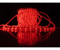 LED-DL-2W-100M-240V-1M-RED Светодиодная гирлянда дюралайт, фиксинг, красный, D13мм, 36LED/метр, IP65