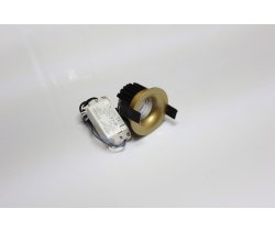 Потолочный врезной светильник ROUND-IN-01-GL-WW (теплый белый свет, золото корпус) 