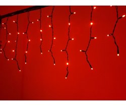 NEW LED-RPLR-160-4.8M-240V-R/BL красные светодиоды/черный провод