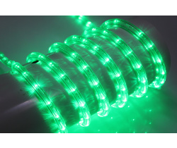 LED-DL-2W-100M-2M-240V-G- Flash (каждый 6-ой), зеленый,13мм, (2м)